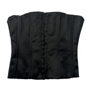 Guizio Satin Corset in Black